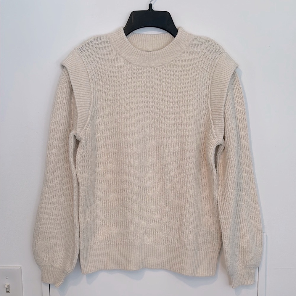 Who What Wear Women’s Cream Sweater in a Size Small